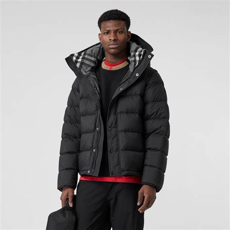 burberry detachable sleeve hooded down jacket|burberry detachable puffer jacket.